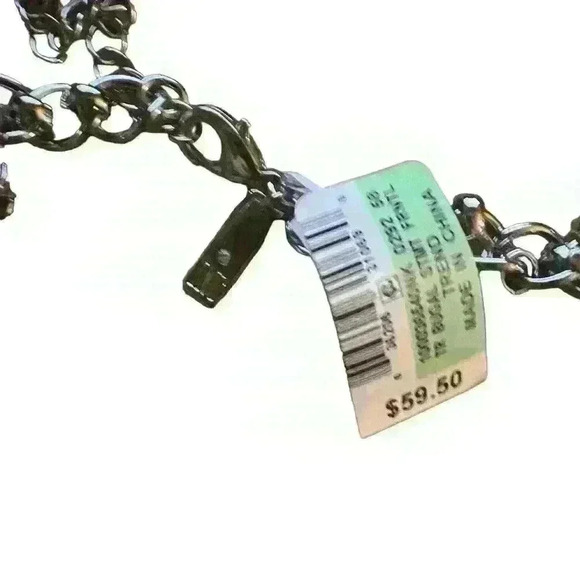 INC International Concepts Silver-Tone Iridescent Bead Statement Necklace NWT - Picture 5 of 5